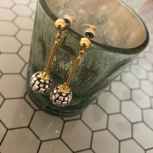Kate Spade Mirrored Disco Ball Drop Earrings 1.5”
